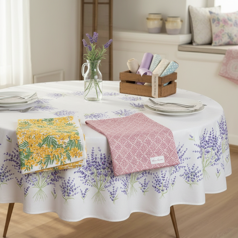 布製テーブルクロスの選び方|素材別特徴とお手入れ方法を解説