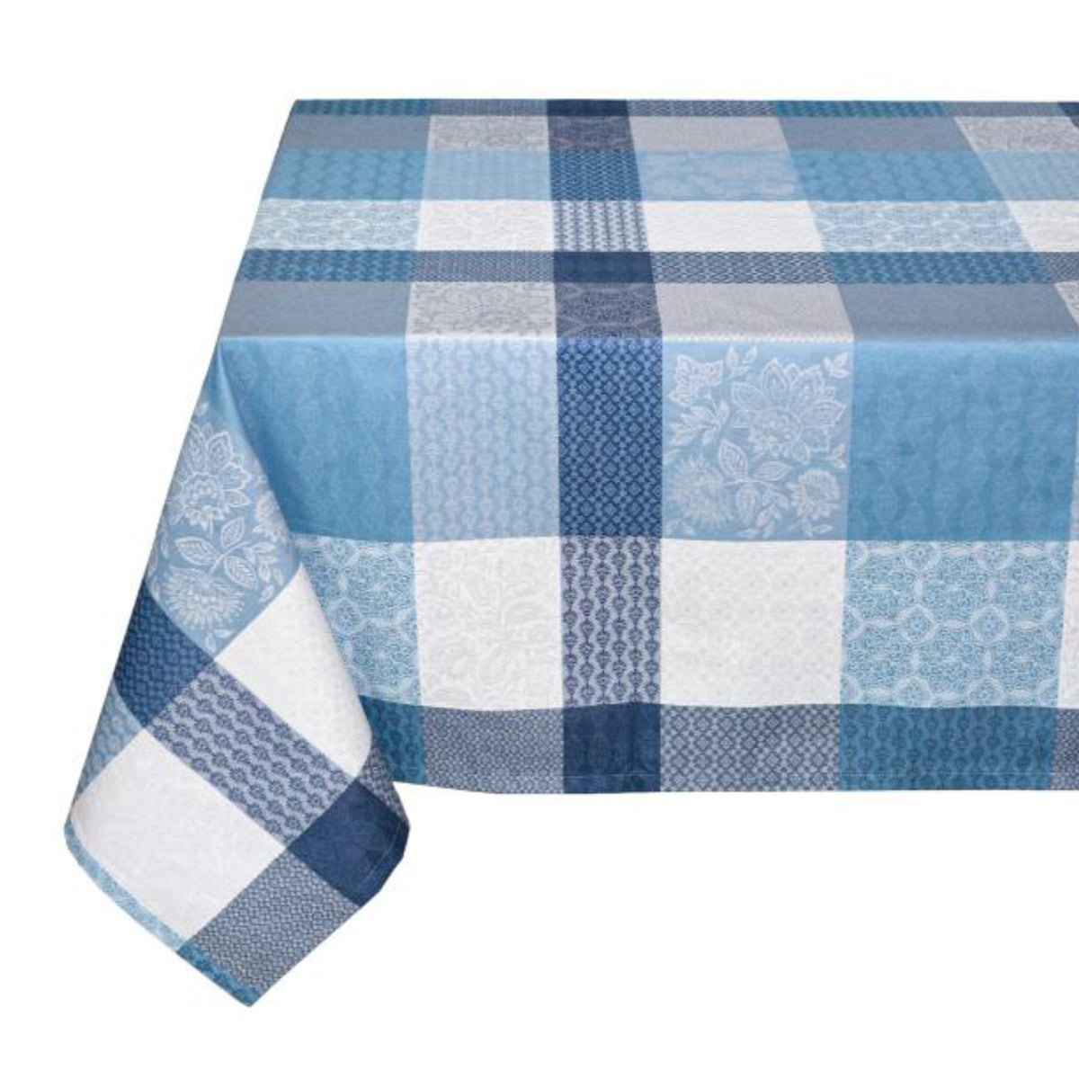 ブルーチェックテーブルクロス250