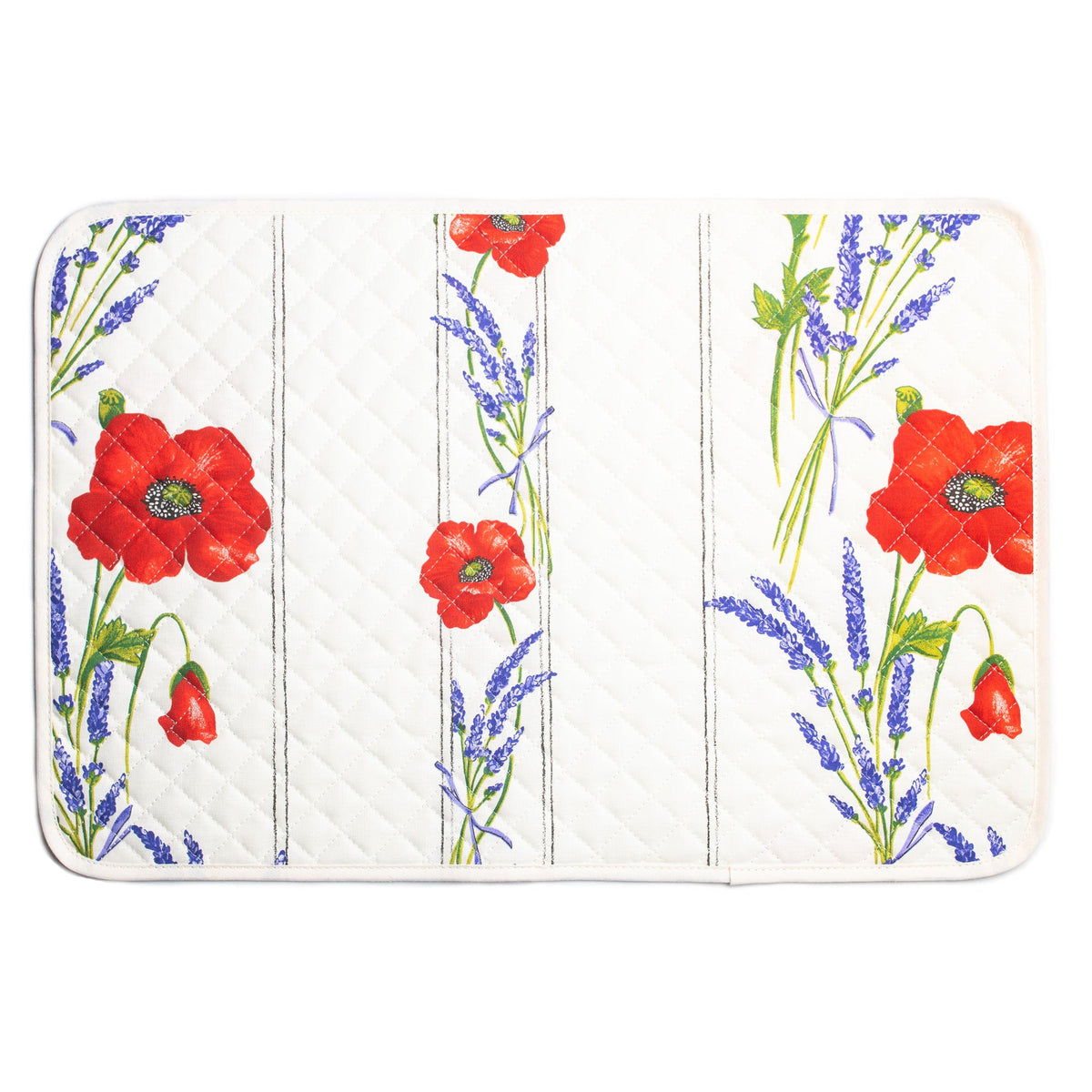 撥水フランスキルトマット(コクリコ)