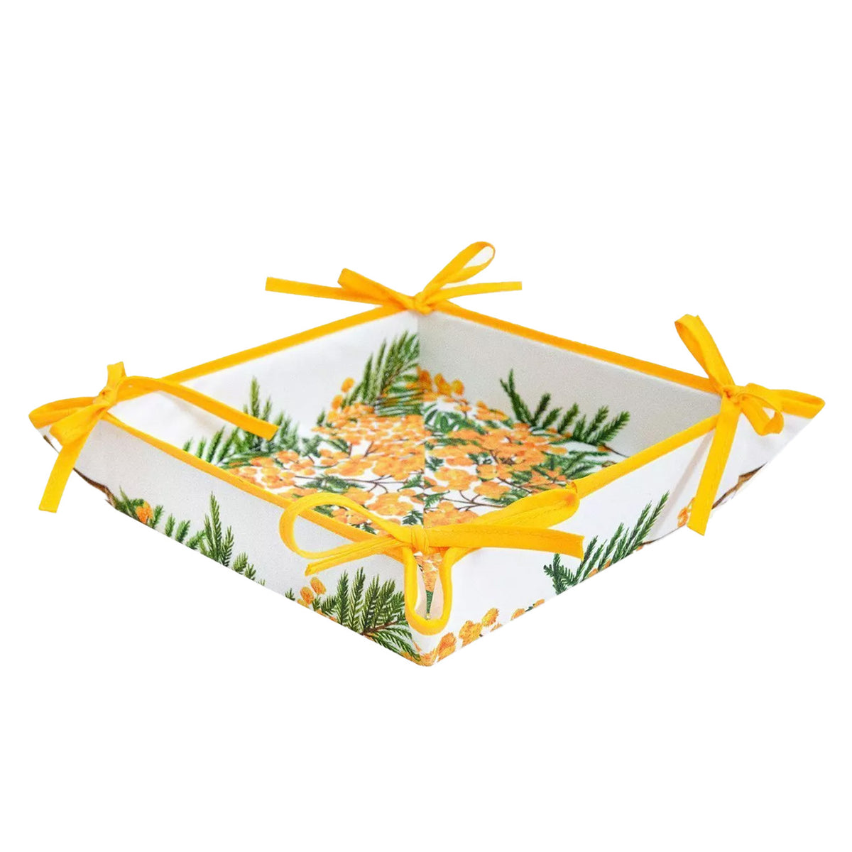 ミモザ スクエアパニエ(小物入れ) - フランス雑貨 メゾン・ド・プロヴァンス