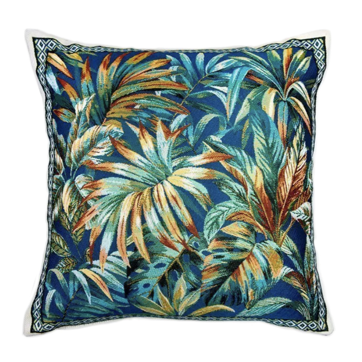 モーリア クッションカバー ネイビー