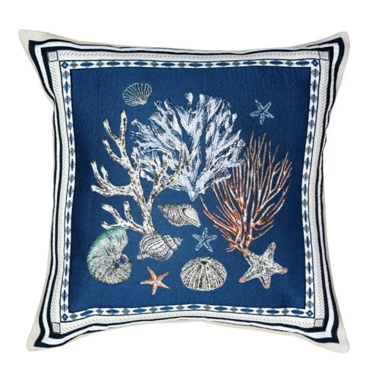 マリン クッションカバー ネイビー