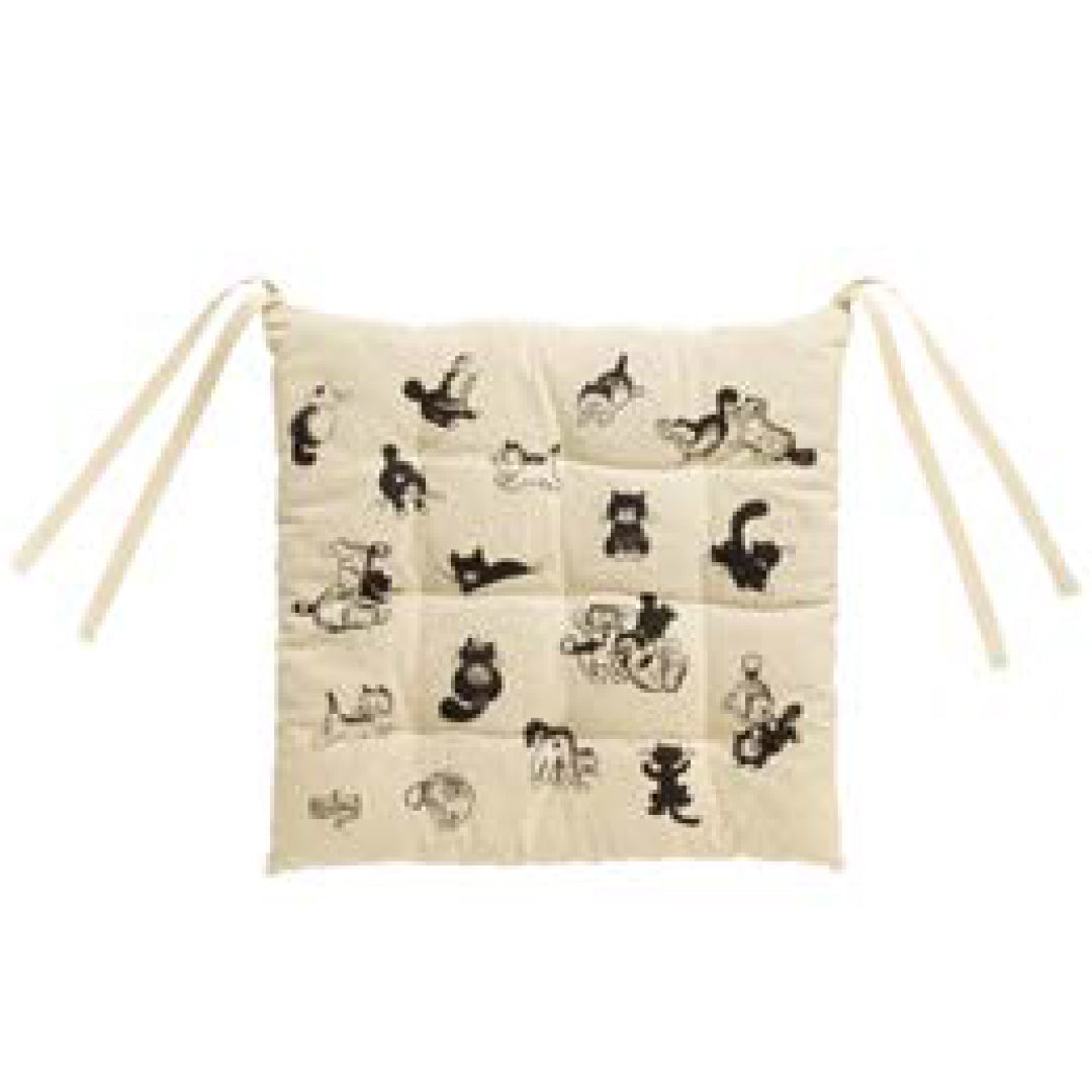 紐付きクッション(黒猫)