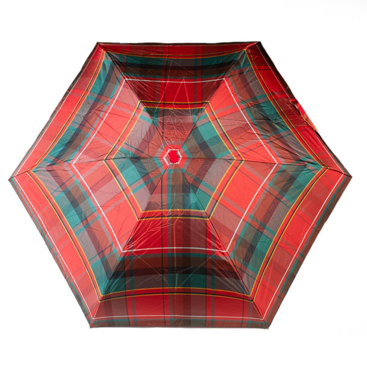 ストライプ折り畳み傘(赤)