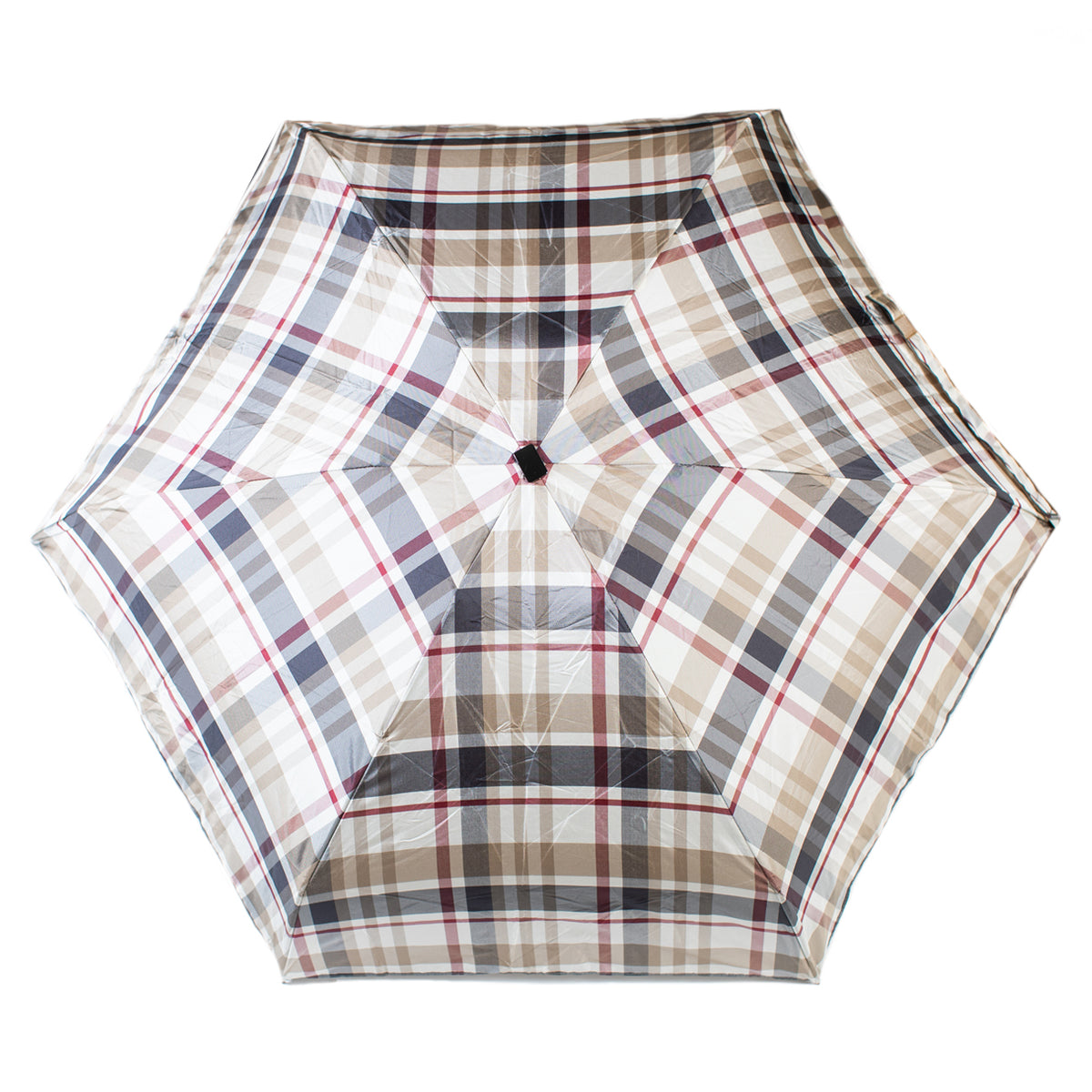 ストライプ折り畳み傘(ベージュ)