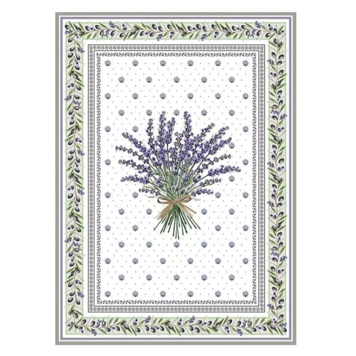 ラベンダー柄トルション - フランス雑貨 メゾン・ド・プロヴァンス