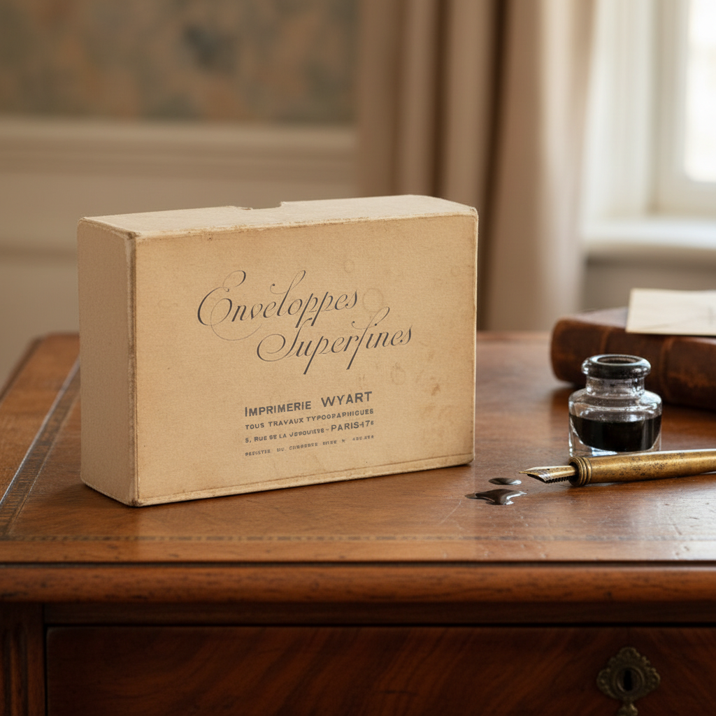 アンティーク 封筒ボックス