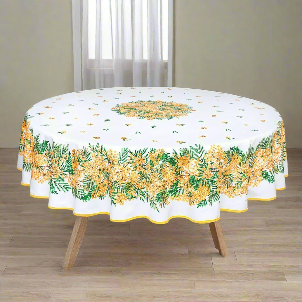 ミモザテーブルクロス180(撥水)