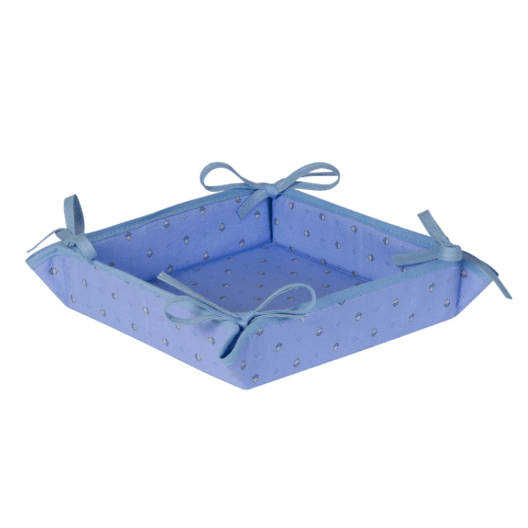 小紋柄 スクエアパニエ(小物入れ)ふ - フランス雑貨 メゾン・ド・プロヴァンス