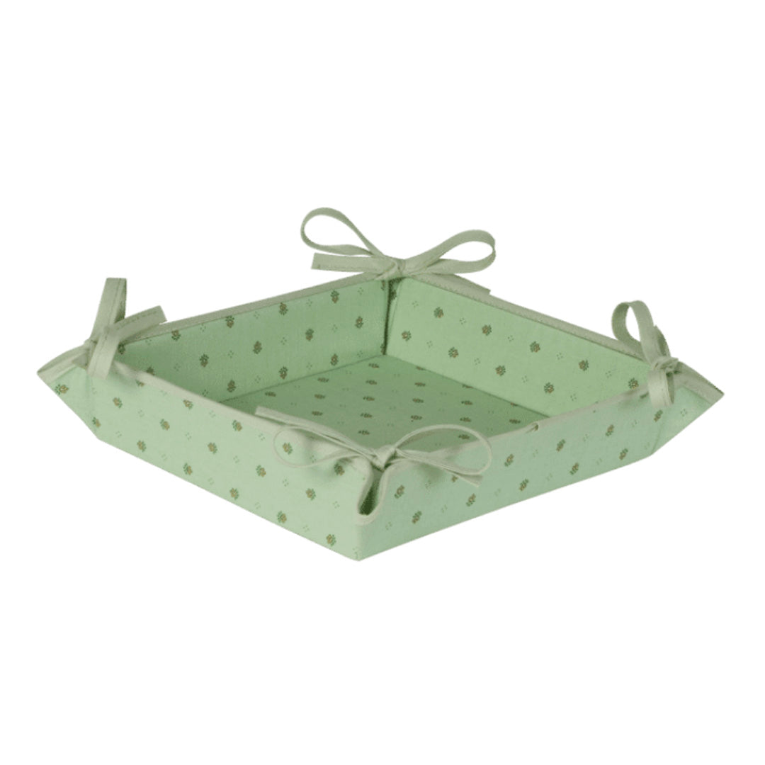 小紋柄 スクエアパニエ(小物入れ)ふ - フランス雑貨 メゾン・ド・プロヴァンス