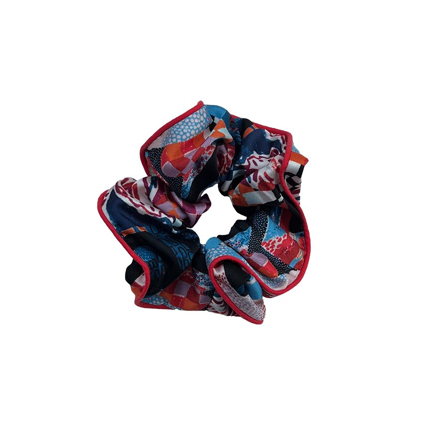 シュシュ 巾着付き(レッド)