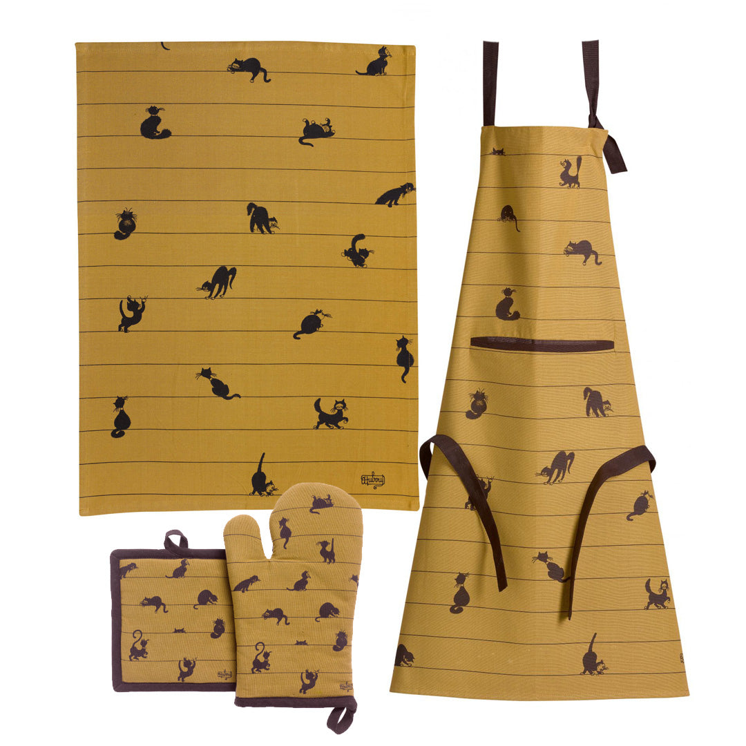 キッチンセット(黒猫)キャメル