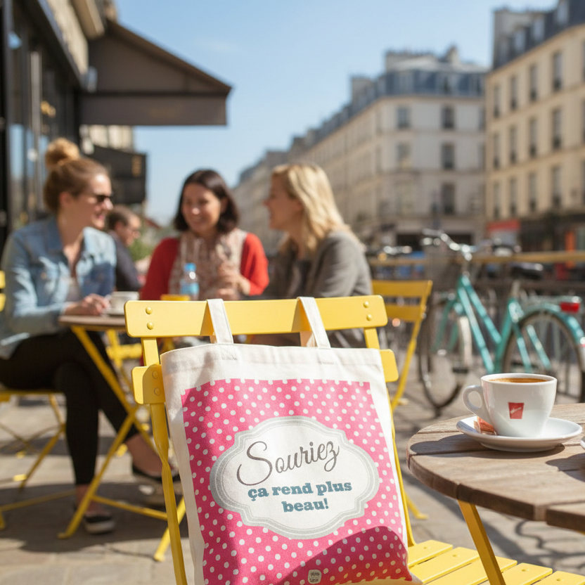 フレンチポップなトートバッグ(Sourire)