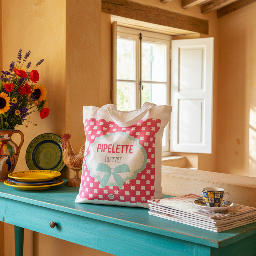 フレンチポップなトートバッグ(Pipelette)