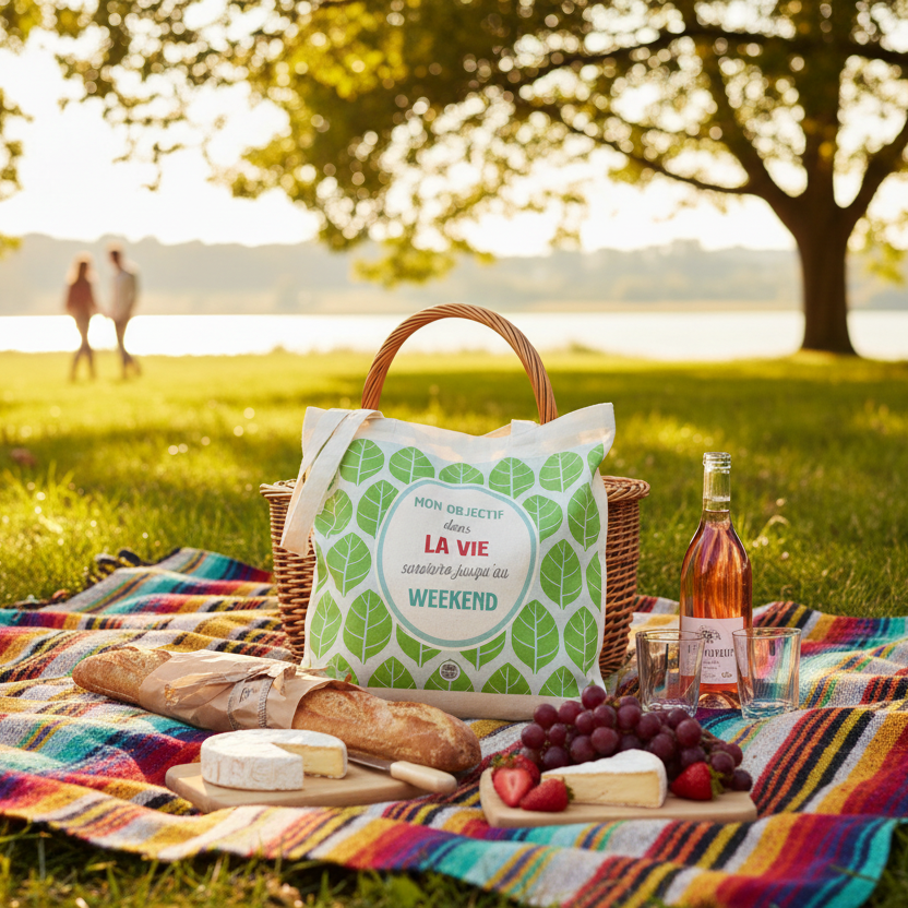 フレンチポップなトートバッグ(Blabla)