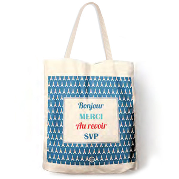 フレンチポップなトートバッグ(Bonjour)