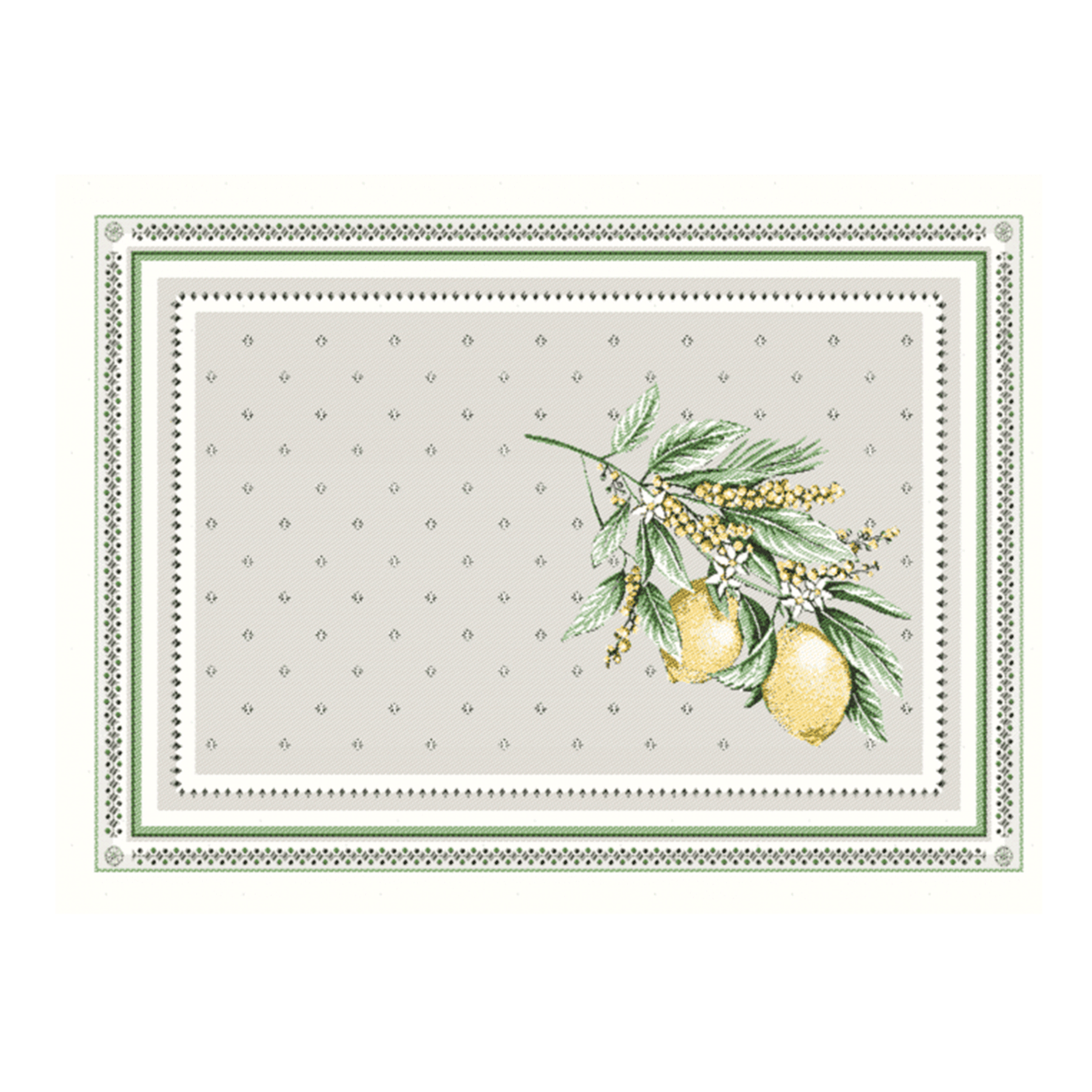 レモン柄ランチョンマット