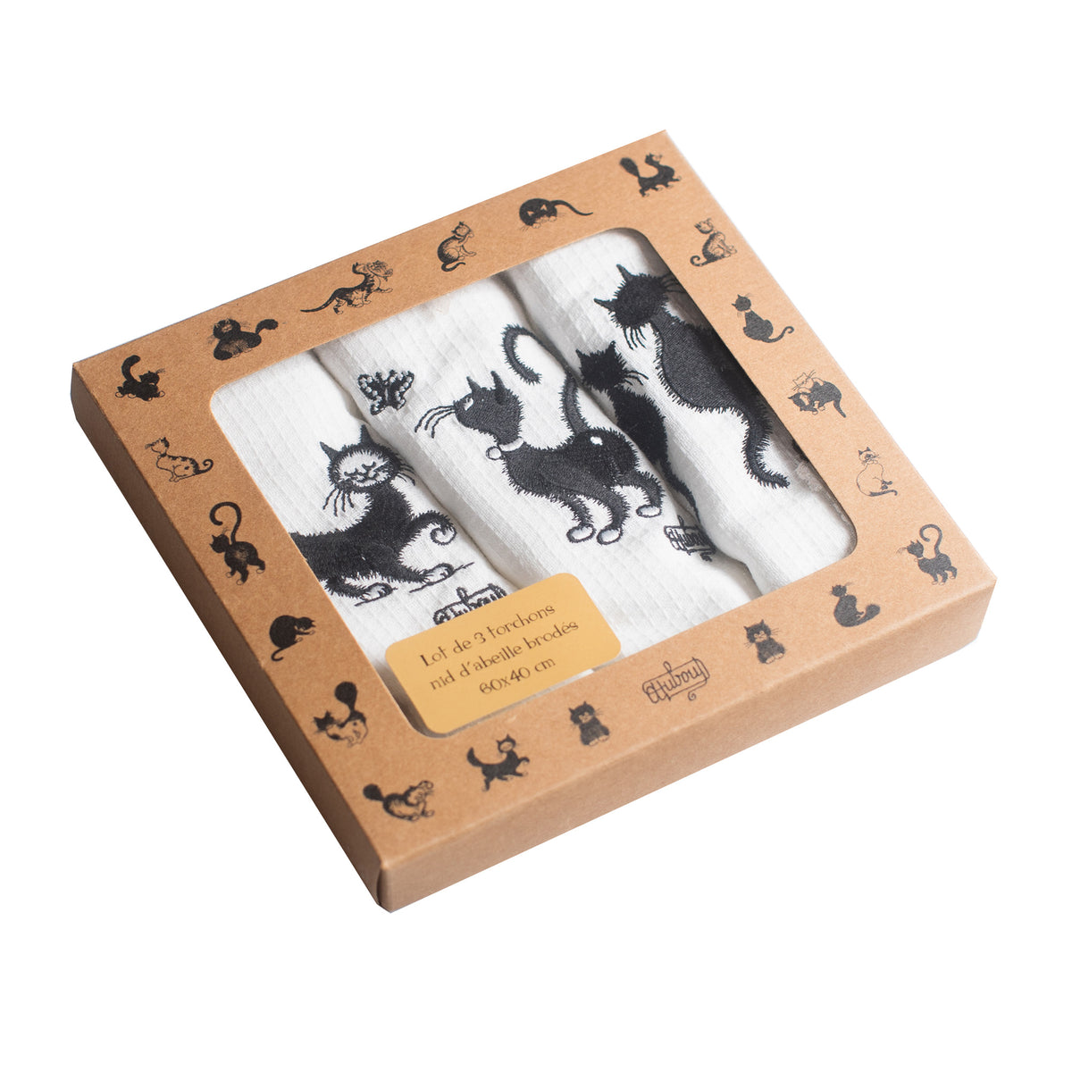 キッチンクロス 1箱3枚入り( 黒猫 )