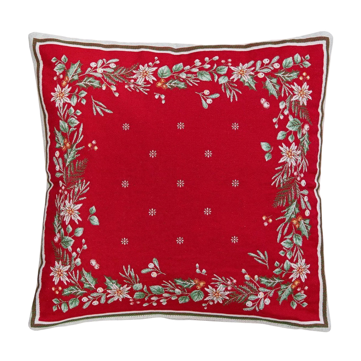 雪花クッションカバー