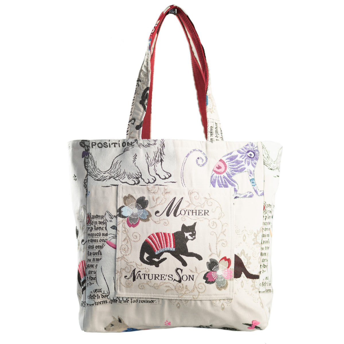 フレンチリバーシブルバッグ (横長トート)