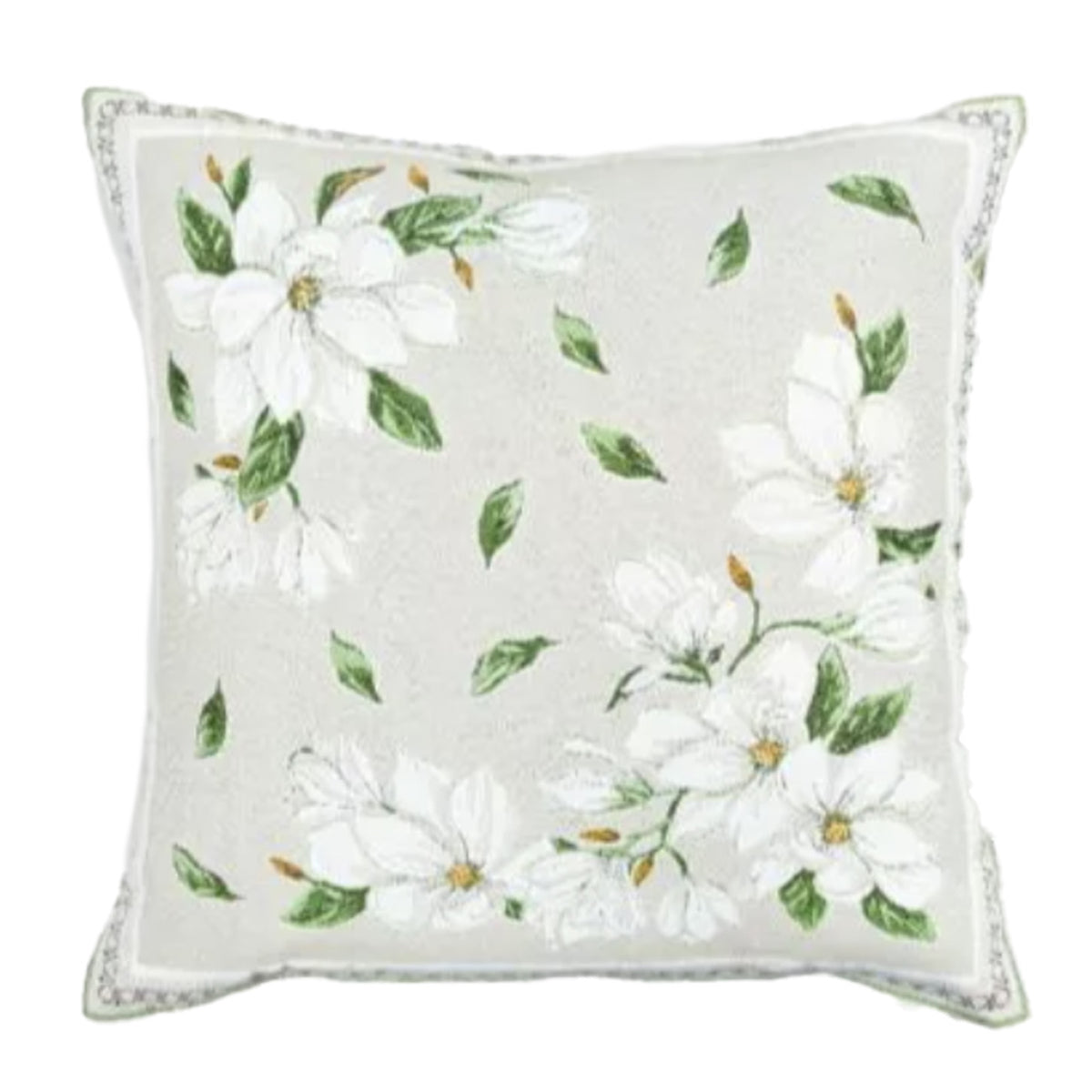 マグノリアクッションカバー 白