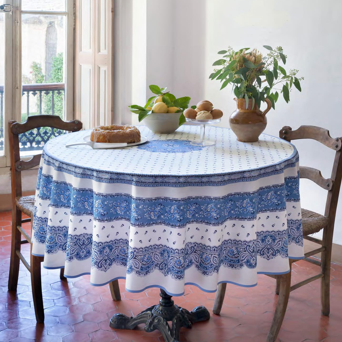 トラディションテーブルクロス180(撥水) - フランス雑貨 メゾン・ド・プロヴァンス