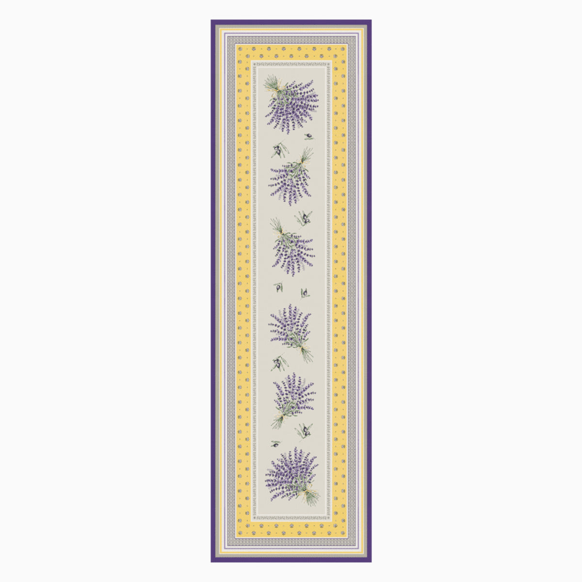 ラベンダーテーブルランナーイエロー