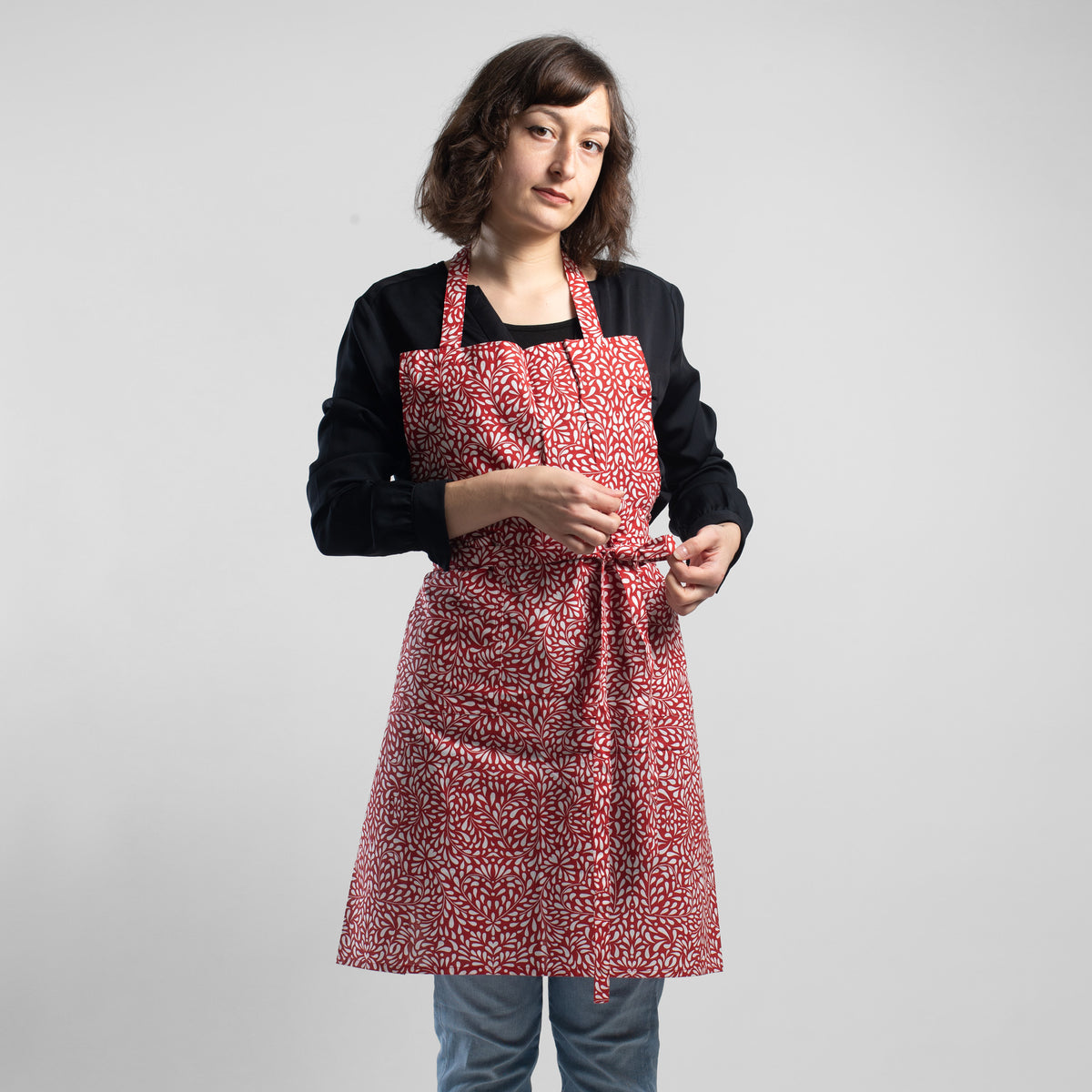 ハートモチーフエプロン