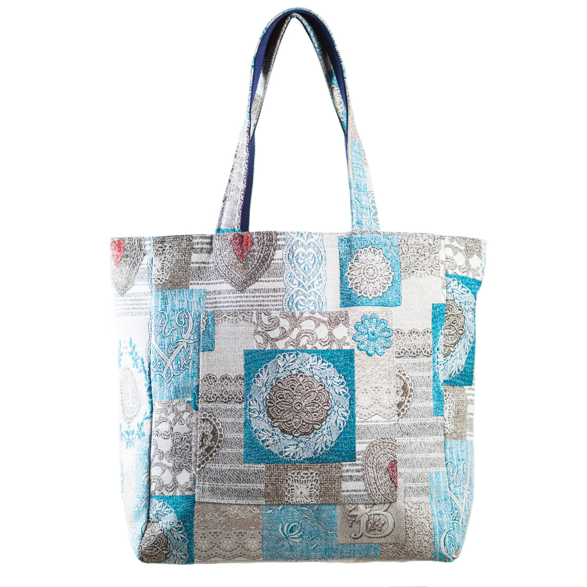 フレンチリバーシブルバッグ (横長トート)