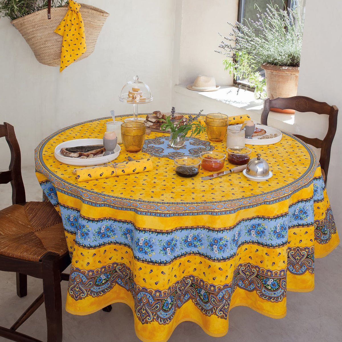 トラディションテーブルクロス180(撥水) - フランス雑貨 メゾン・ド・プロヴァンス