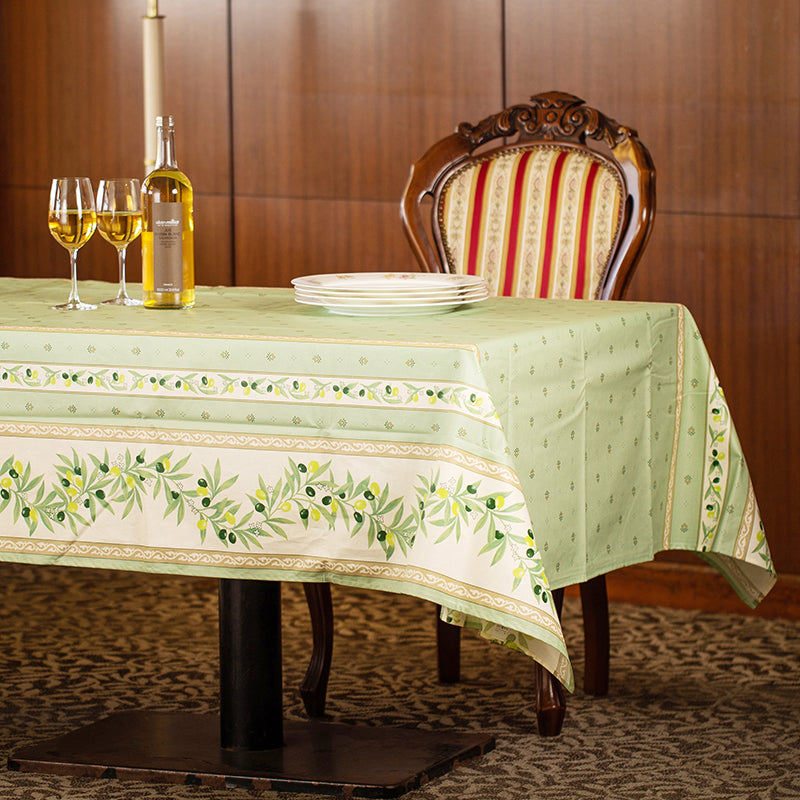 オリーブフラワーテーブルクロス250(撥水)