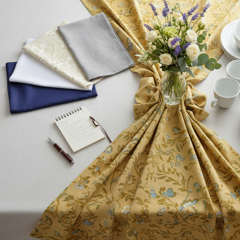 テーブルクロスの素材、どれを選ぶ？種類別の特徴とシーン別の選び方