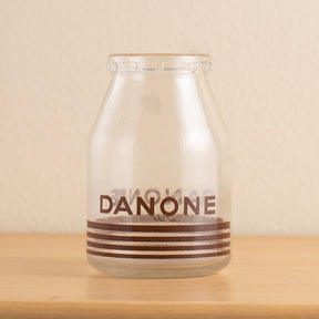 ヴィンテージ “DANONE” ガラスビン ヨーグルトポット (M)