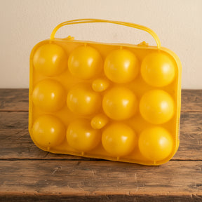 ヴィンテージ イエロー 1ダース 卵キャリア（エッグホルダー）