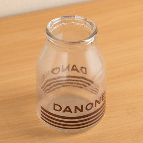 ヴィンテージ “DANONE” ガラスビン ヨーグルトポット (M)
