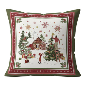 庭の小人クッションカバー