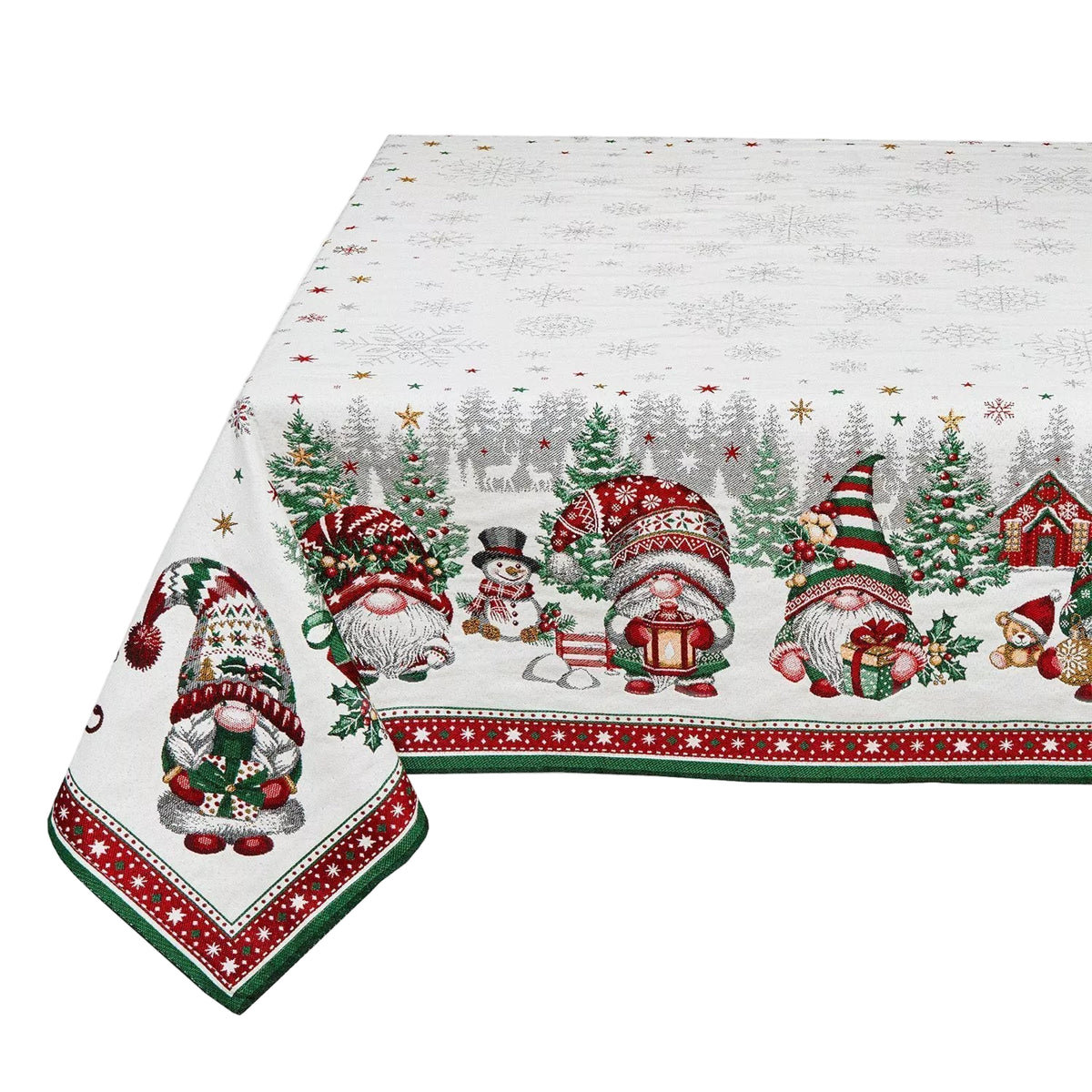 庭の小人ジャカードテーブルクロス250