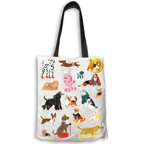 バッジ付きのトートバッグ（猫）