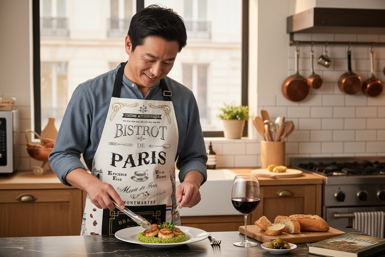 フランスエプロン Bistrot de Paris Father's Day