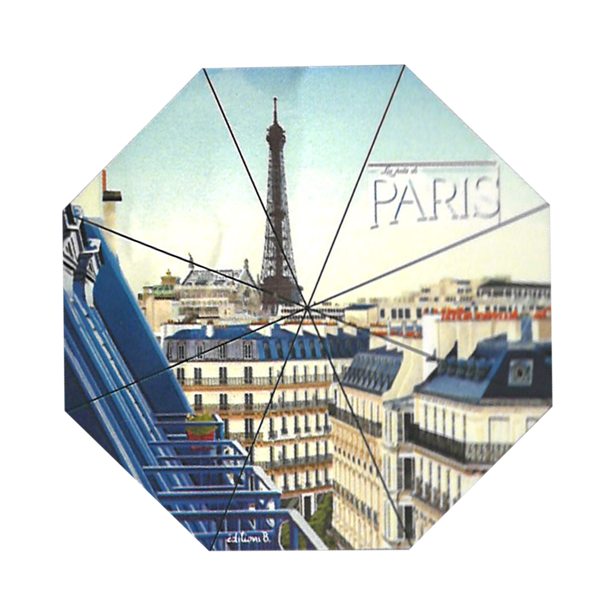 パリの屋根並み折り畳み傘