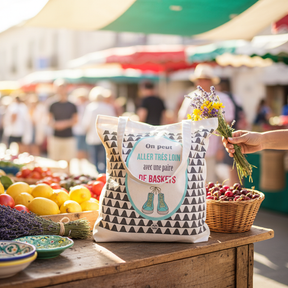 フレンチポップなトートバッグ（Baskets) - フランス雑貨 メゾン・ド・プロヴァンス