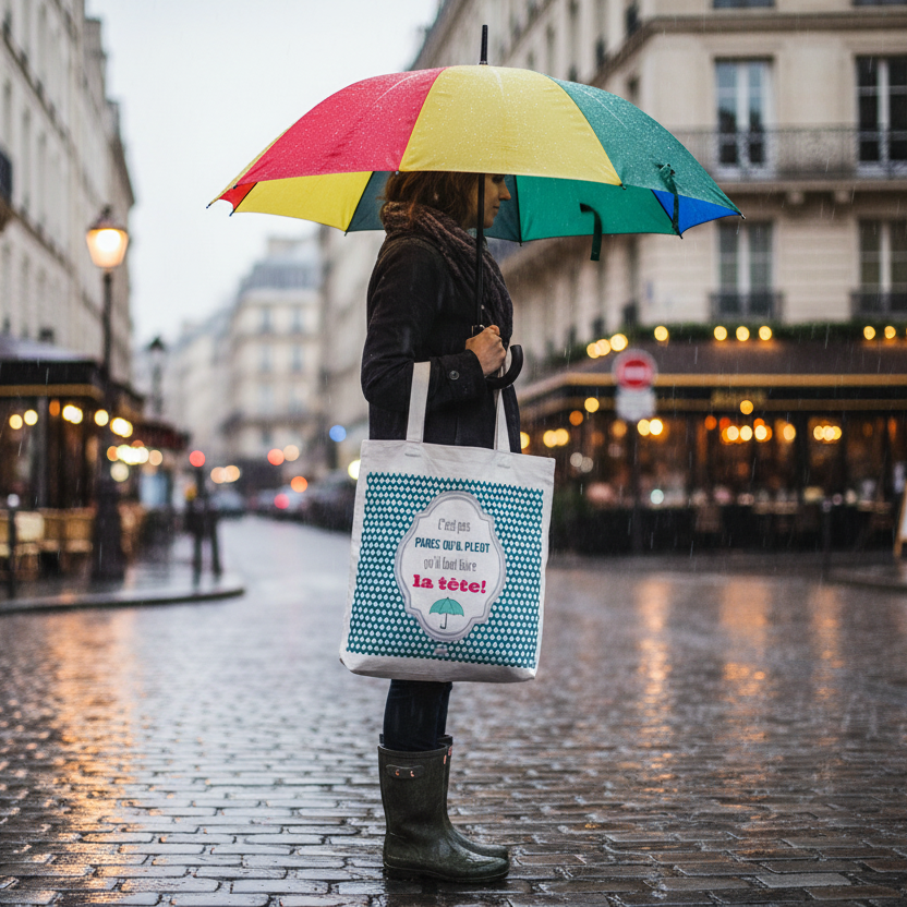 フレンチポップなトートバッグ（Pleut)