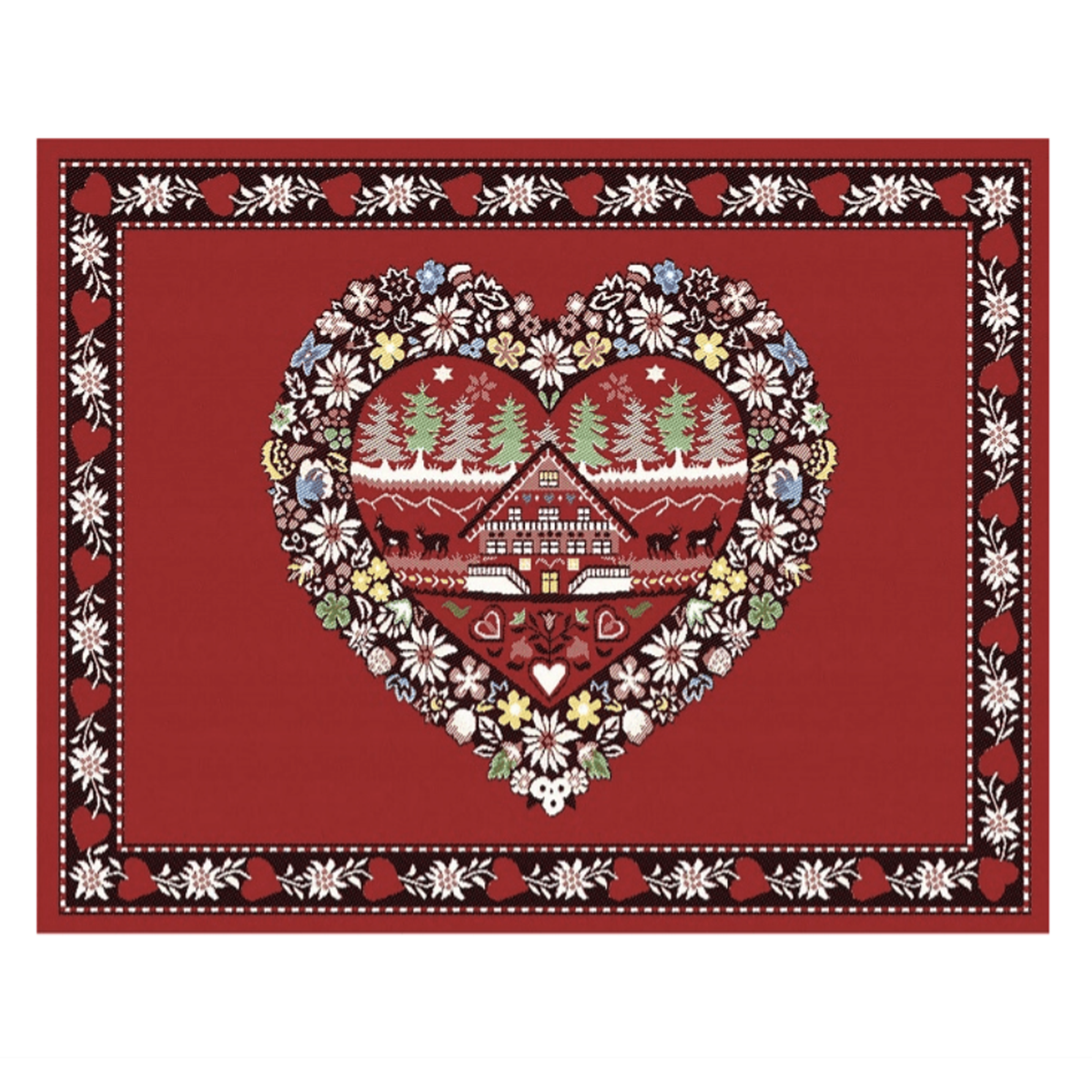 ♥新品♥HERMÈS レオパード柄 ランチョンマット ナフキンセット ハート ♥新品♥HERMÈS レオパード柄 ランチョンマット ナフキンセット ハート