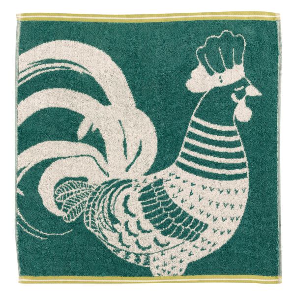ニワトリの正方形タオル