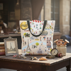 バッジ付きのトートバッグ（1950） - フランス雑貨 メゾン・ド・プロヴァンス