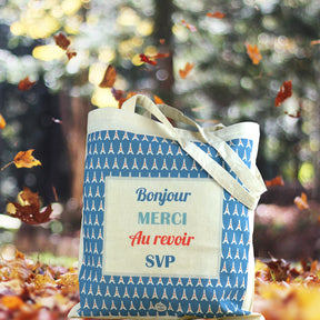 フレンチポップなトートバッグ（Bonjour)