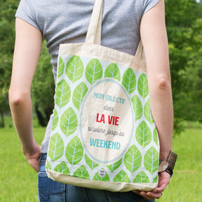 フレンチポップなトートバッグ（Weekend)