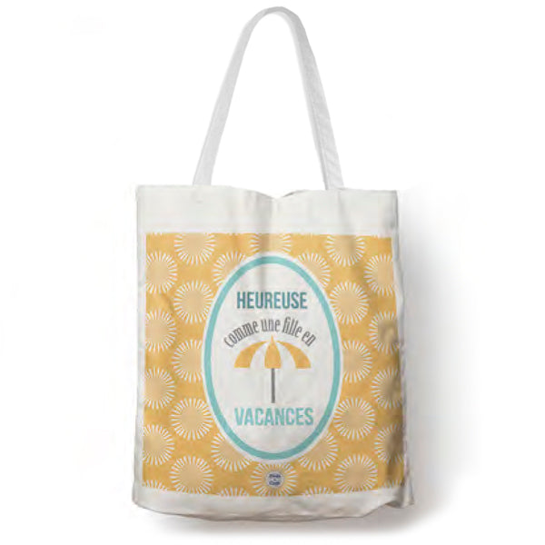 フレンチポップなトートバッグ（Vacances)