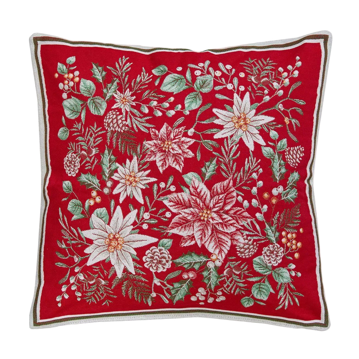 雪花クッションカバー