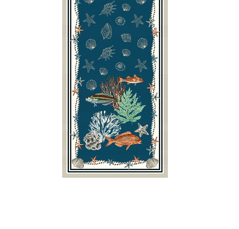 海洋桌旗